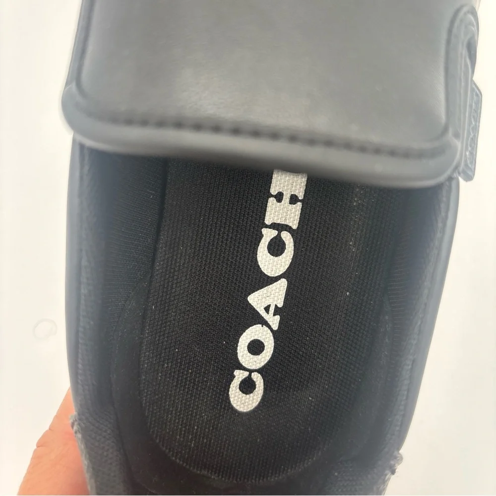 Coach Black and‎ White Classic Moccasins